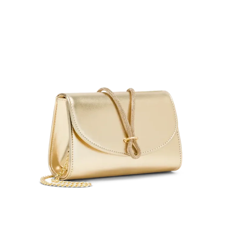 Nodo Platino, pochette in laminato platino, fatta a mano a Trani
