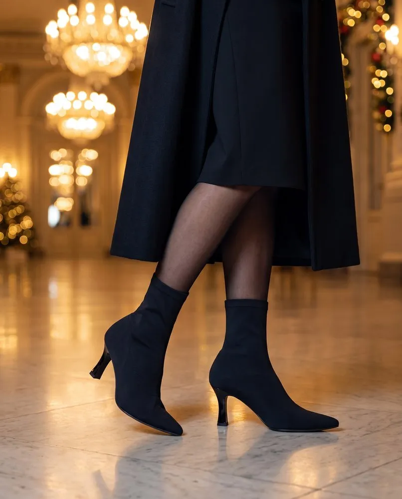 Tramontana Lycra portée, soirée de gala d'hiver, image générée numériquement